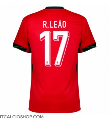 Portogallo Rafael Leao #17 Prima Maglia Europei 2024 Manica Corta